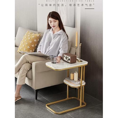 Jual Nordic side table living room coffee table gold mtf marble meja ...