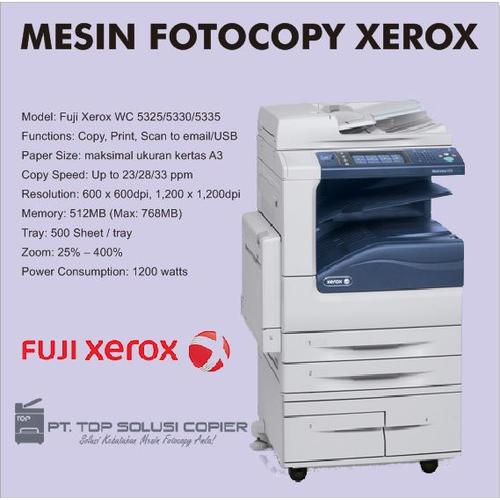 Jual Mesin Fotocopy Xerox 5325/30/35 + 