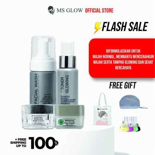 Gambar Ms Glow Whitening Series Pemutih Wajah Permanen Pencerah Wajah Aman dari Biliva Kota Surabaya Tokopedia