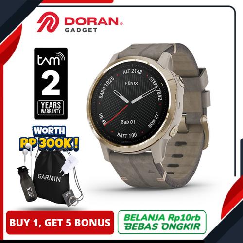 Jual Garmin Fenix 6S Light Gold-tone 
