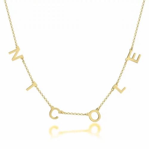 Jual Multiple Initial Necklace - Silver 
