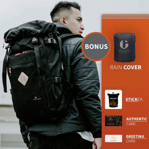 Gambar Tas Ransel Pria Travel Backpack Water Resistan URBAN FACTOR BUDDY - Hitam dari URBAN FACTOR Tokopedia