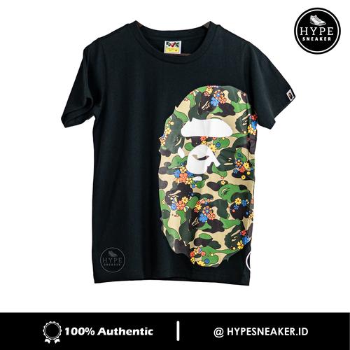 Gambar BAPE A Bathing Ape Head Side Flower Green Black Tshirt 100% ORIGINAL - XS dari HYPESNEAKER.ID Kota Salatiga Tokopedia