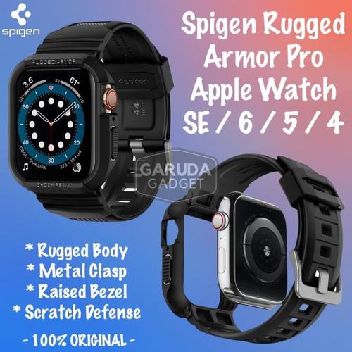 Jual Ready Stok Strap Case Apple Watch 44Mm Se 6 5 4 Spigen Rugged Armor -  Black, 44mm - Jakarta Pusat - Wasnawa WireStore | Tokopedia