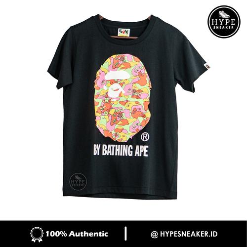 Gambar BAPE A Bathing Ape Big Head Flower Pink Black Tshirt 100% ORIGINAL - XS dari HYPESNEAKER.ID Kota Salatiga Tokopedia