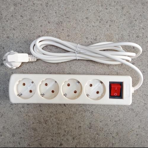 Jual Stop Kontak 4 Lobang + Saklar ON OFF Terminal Colokan Listrik SNI ...