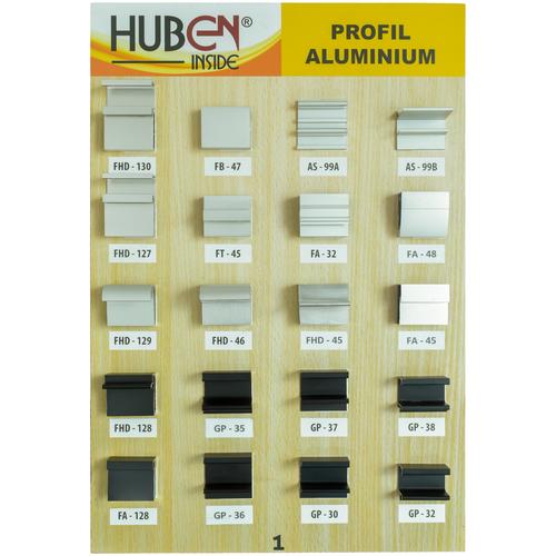 Gambar Papan Sample Profil Aluminium Huben Lenaga 1 Set ( 2 pcs) dari Huben Indonesia Jakarta Utara Tokopedia