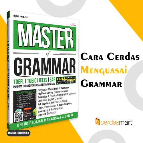 Gambar BUKU TES TOEFL TOEIC: MASTER OF GRAMMAR BONUS CD DAN APLIKASI ANDROID - Grammar Saja dari cerdas media Kota Depok Tokopedia
