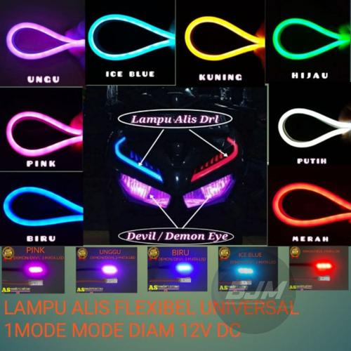 Jual LAMPU ALIS PREMIUM LED DRL FLEXIBLE 30CM HEADLAMP MOTOR MOBIL NO