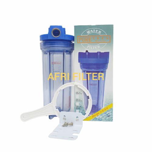 Jual Housing Filter Air 10 inch Clear drat 3/4" Merek Puretrex Kota