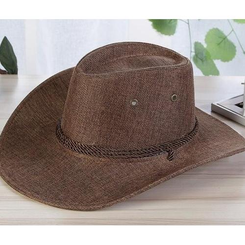 Jual MEN SUMMER COOL WESTERN COWBOY HAT 