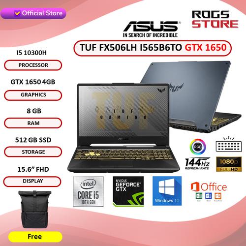Gambar Asus TUF FX506LH I565B6TO i5 10300 8GB 512ssd GTX1650 4GB W10+OHS 15.6 - 16 gb dari ROGS STORE Jakarta Utara Tokopedia