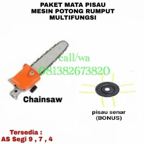 Jual Mata pisau chainsaw mesin potong rumput pemotong kayu atau ranting ...