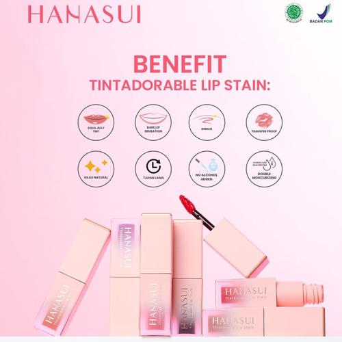 Jual HANASUI Tintdorable Lip Stain Lip Tint BPOM HALAL Liptint