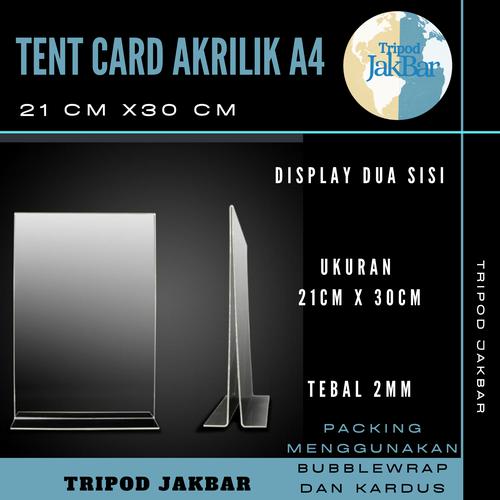 Gambar Akrilik A4 Acrylic IKLAN - Bening dari Tripod JakBar Kota Tangerang Selatan Tokopedia
