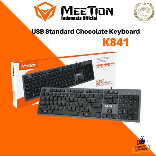 Jual Keyboard Kantor Slim USB Ultra Thin K841 MeeTion Jakarta Utara