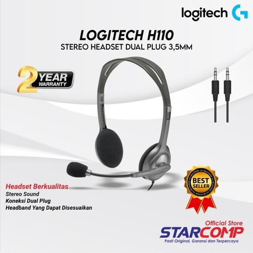 Jual Headset Logitech H110 Stereo 