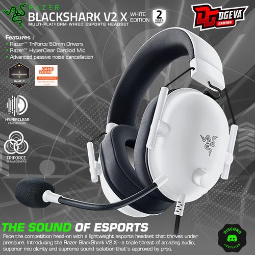 Promo Razer Blackshark V2 X White 