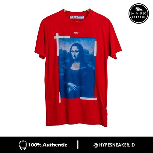 Jual Kaos OFF WHITE Monalisa Red Tshirt 