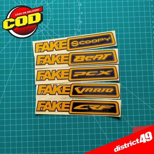 Promo Cutting sticker Fake Honda Stiker Fake motor Honda Stiker Motor ...