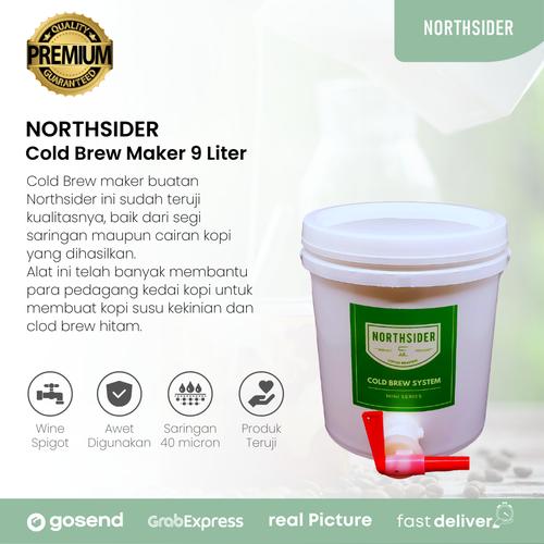 Promo Cold brew coffee fermentation bucket + filter 9 ltr commercial