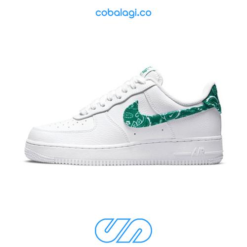 nike air force 1 womens white and green