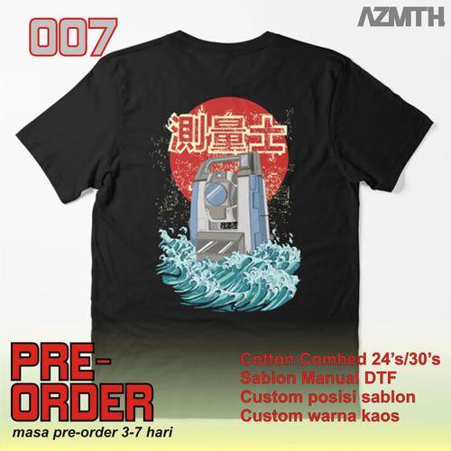 Gambar (PRE-ORDER) KAOS SURVEYOR, KAOS TUKANG UKUR, KAOS GEODESI..KEREN !!!! - 007, M dari AZMTH Kota Tangerang Selatan Tokopedia