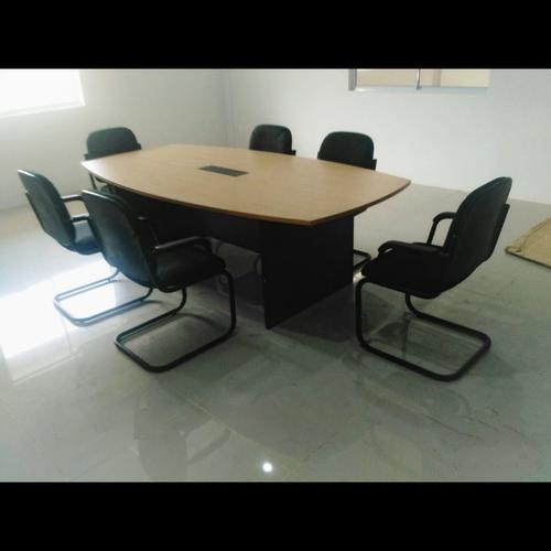Jual Meja Meeting 240cm Boat Shape Office Conference Table MDF Kantor ...