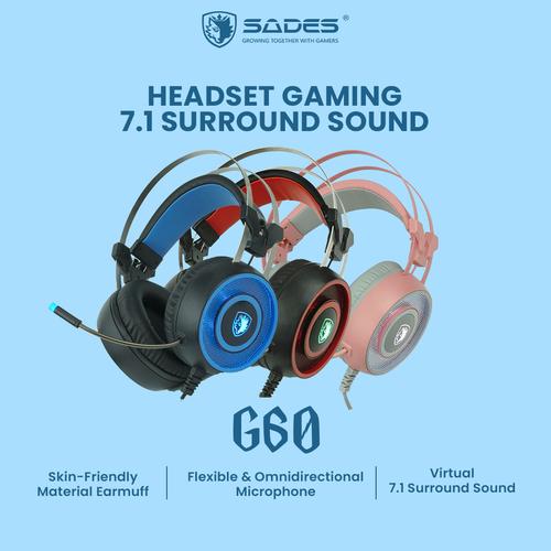 Promo Headset Gaming Sades G60 7.1 