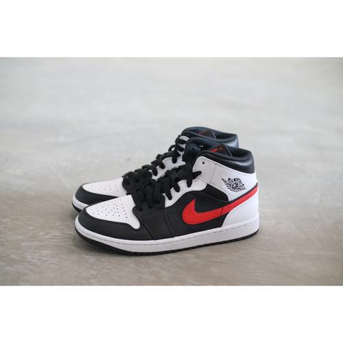 Jual JORDAN 1 MID BLACK CHILE RED (100 