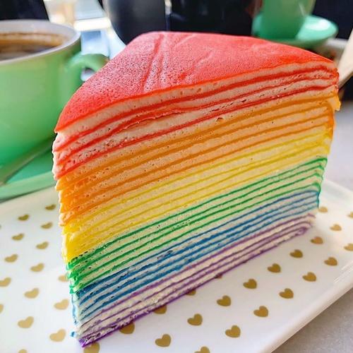 rainbow crepe cake delivery