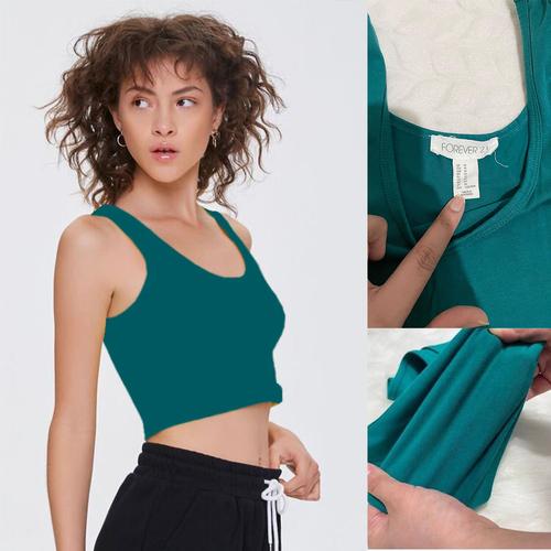 ver21 / F21 Tanktop Crop - Green 