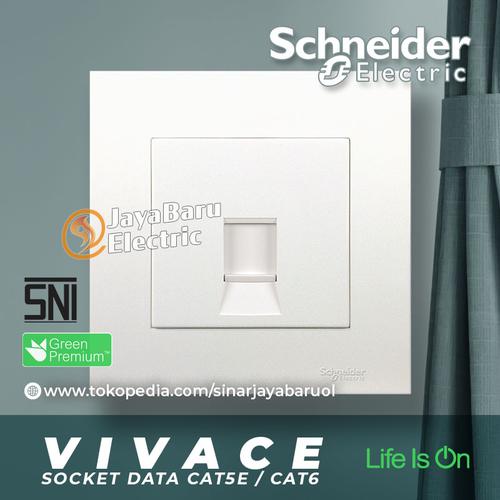 Jual Stop Kontak Socket Data Cat5E Cat6 SCHNEIDER VIVACE - Cat6 ...