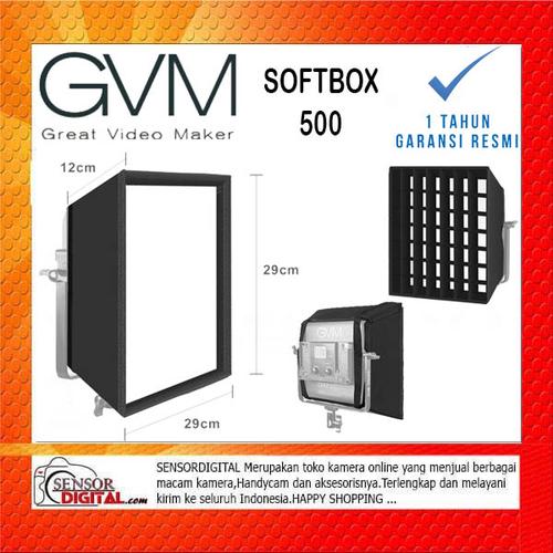 Jual GVM SOFTBOX 500 Foldable Softbox Diffuser with Grid Beehive ...