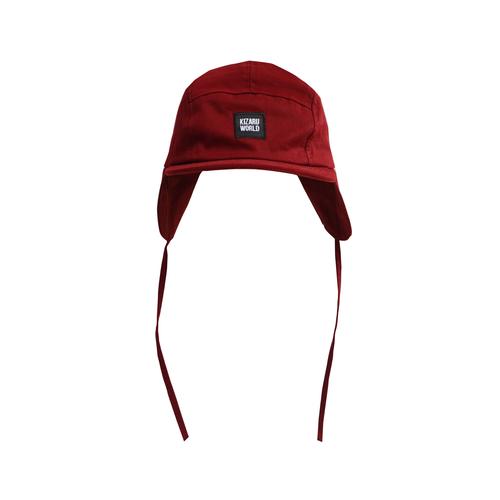 KIZARU Topi 5 Panel Ear Flap MAROON 