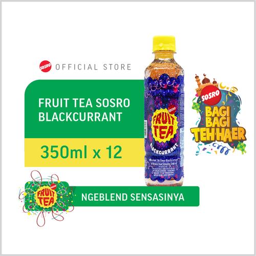 Gambar Fruit Tea Sosro Blackcurrant pet 350 ml dari Sosro Official Store Kota Bekasi Tokopedia