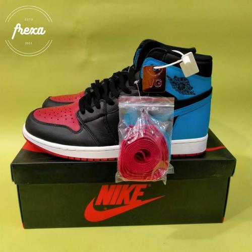 Jual NIKE AIR JORDAN 1 RETRO HIGH NC TO CHI LEATHER - BLACK BLUE RED - 40 -  Kota Surabaya - frexaid | Tokopedia