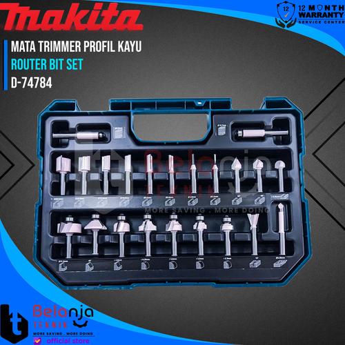 Promo Makita Router Bit Set 22 Pcs Mata 