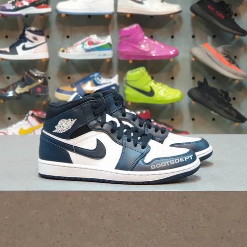 Jual Air Jordan 1 Mid Dark Teal Navy Obsidian (100% Authentic) - 38 / 38.5  - Kab. Tangerang - Boots Dept | Tokopedia