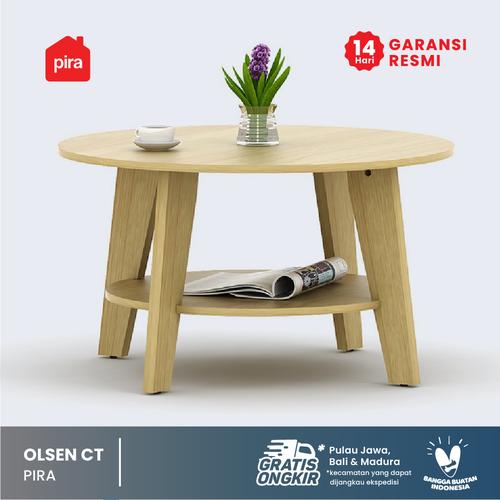 pira luna ct120 meja tamu kayu terang sonoma oak
