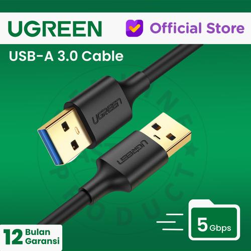 Gambar UGREEN USB 3.0 A Male to Male Cable - US128 - 0.5 Meter dari UGREEN Authorized Store Jakarta Utara Tokopedia
