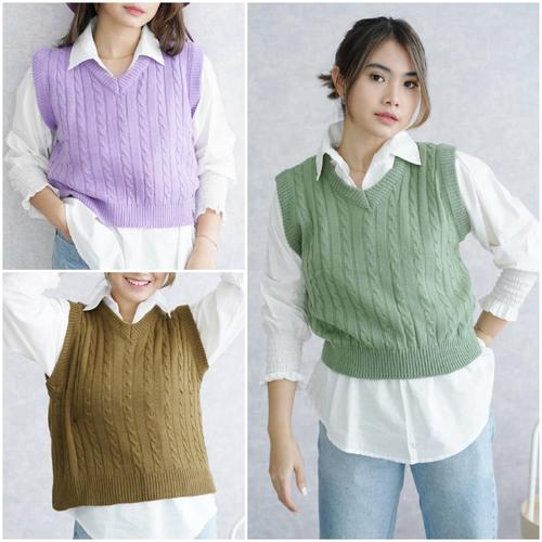 sleeveless vest sweater