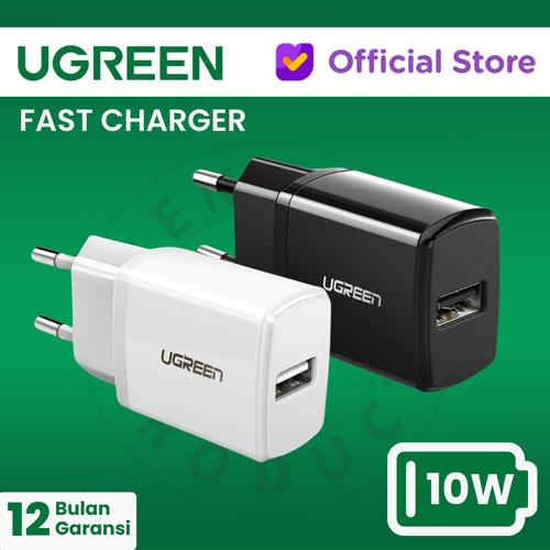 Gambar UGREEN USB Wall Charger 5V/2.1A - ED011 - White dari UGREEN Authorized Store Jakarta Utara Tokopedia