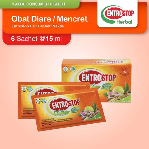 Gambar Entrostop Cair Herbal Obat Diare Mencret Praktis Box 6 Sachet @ 15 ml dari Kalbe Consumer Health Kab. Sidoarjo Tokopedia