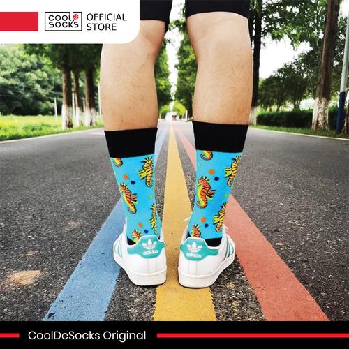 Gambar CoolDeSocks Original | Kaos Kaki Motif - Colorful Seahorses dari CoolDeSocks undefined Tokopedia