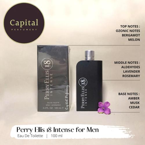 Perry ellis 18 Intense men edt 100ml di Capital Perfumery Tokopedia