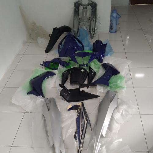 Jual cover full body jupiter mx old Biru silver kasar halus - Kab