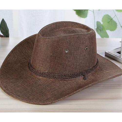 Jual MEN SUMMER COOL WESTERN COWBOY HAT 