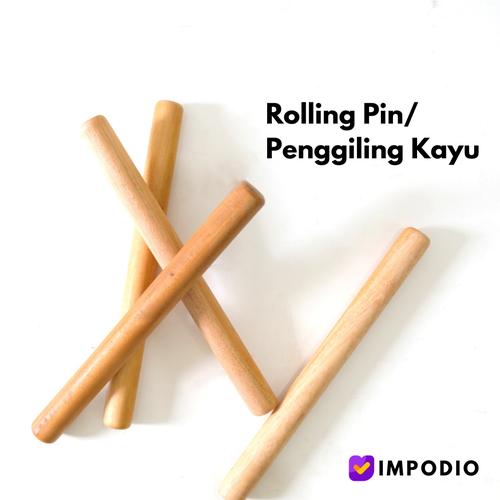 Gambar Rolling Pin Kayu / Penggilas Adonan / Penggiling Adonan / Rolling Pin - 20cm dari Impodio Kota Tangerang Selatan Tokopedia