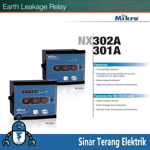 Jual Mikro Earth Leakage Relay NX301A240A / NX302A240A NX302A240A